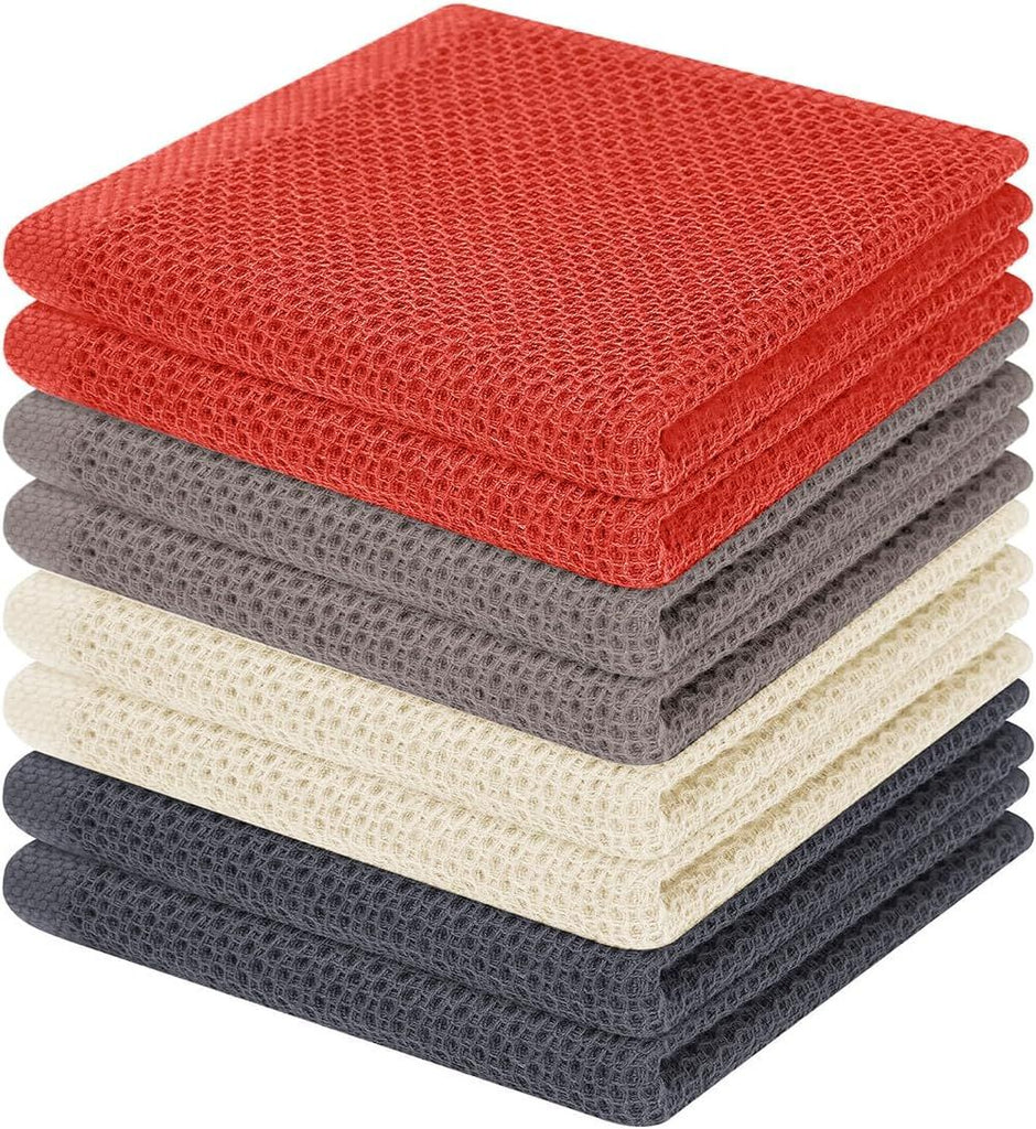 00% Cotton Waffle Weave Kitchen Dish Cloths