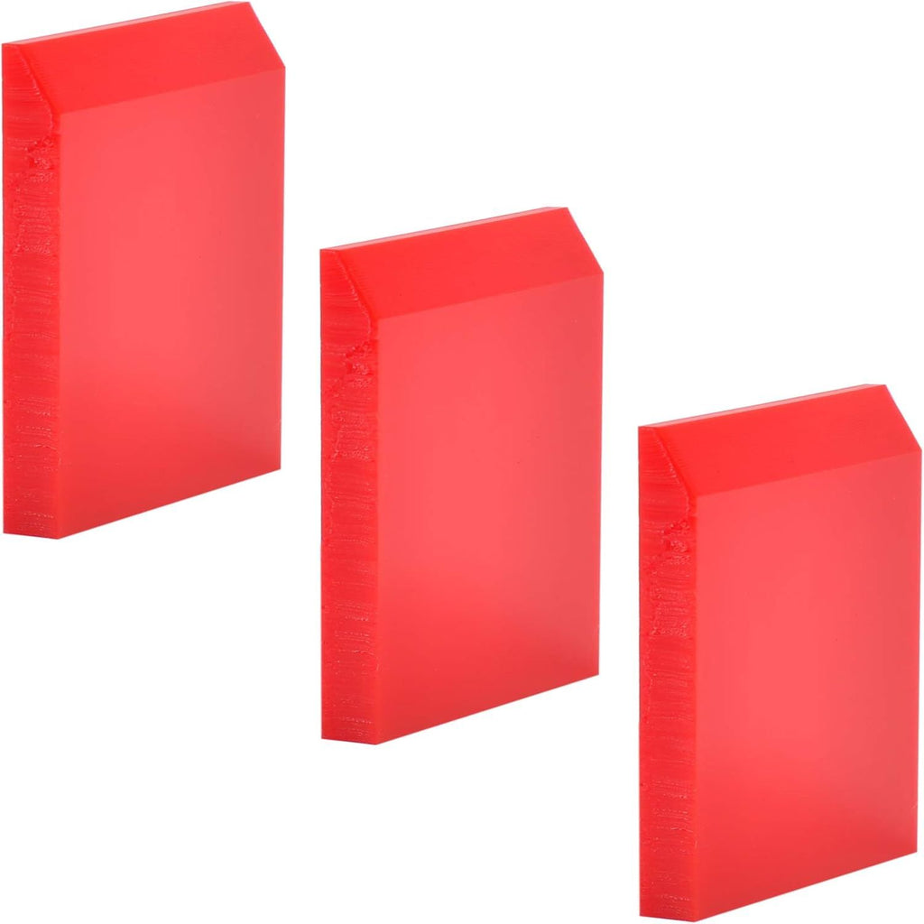 1-inch Rubber Extra Small Squeegee Flexible and Soft non scratching for Resin 3D Printing Cleanup, Car Rear Glass Cleaning, window tint films, Pack of 3