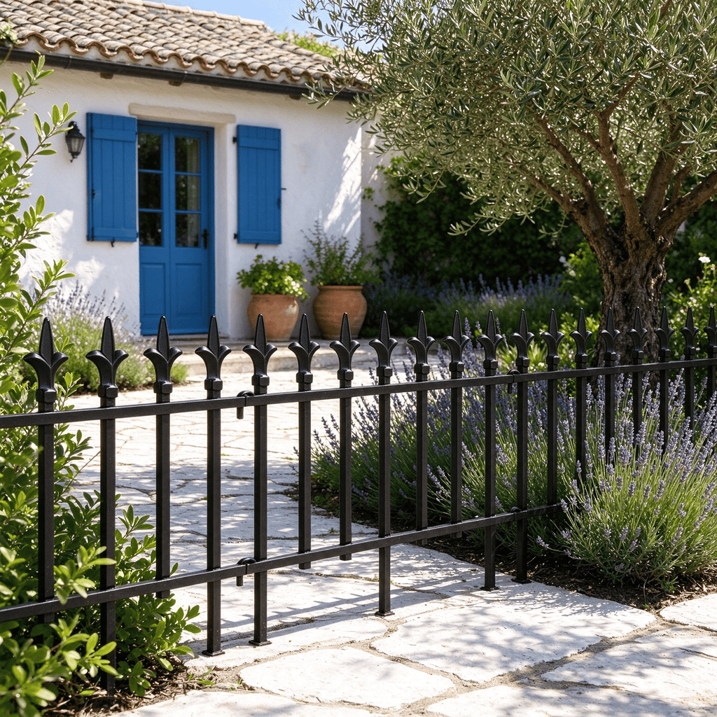 10-Pack Decorative Metal Garden Fence No Dig Landscape Fencing for Lawn-M - Easy Install