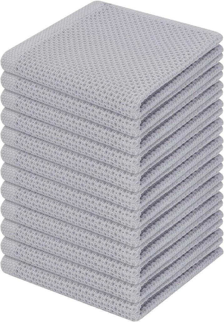 100% Cotton Waffle Weave Kitchen Dish Cloths