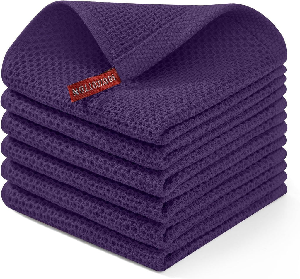100% Cotton Waffle Weave Kitchen Dish Cloths