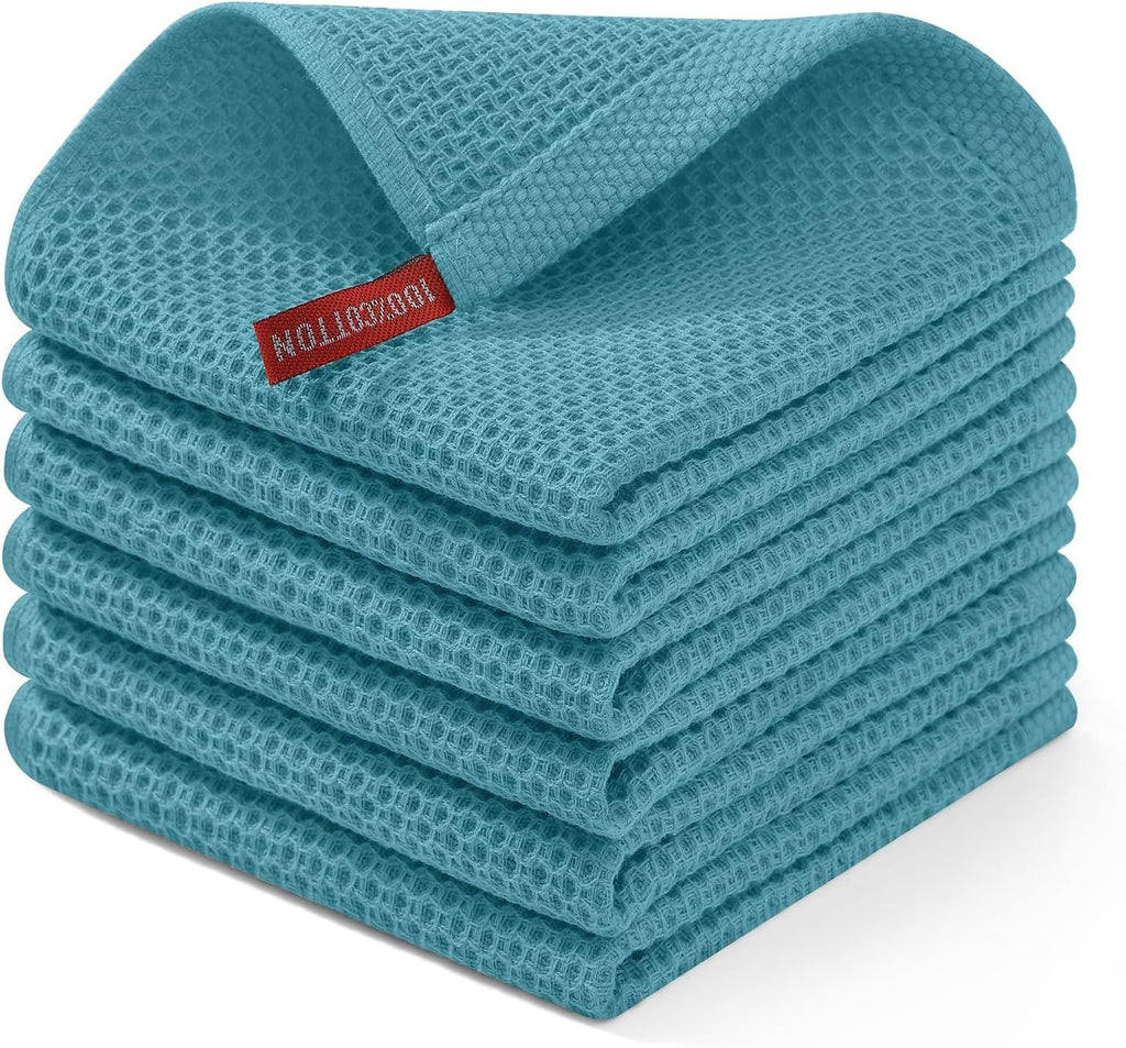 100% Cotton Waffle Weave Kitchen Dish Cloths
