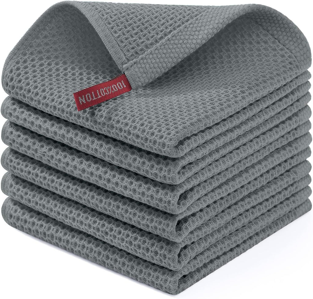 100% Cotton Waffle Weave Kitchen Dish Cloths
