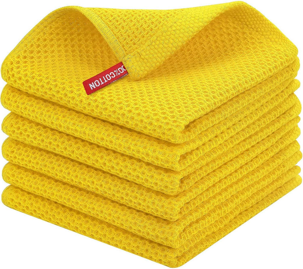 100% Cotton Waffle Weave Kitchen Dish Cloths