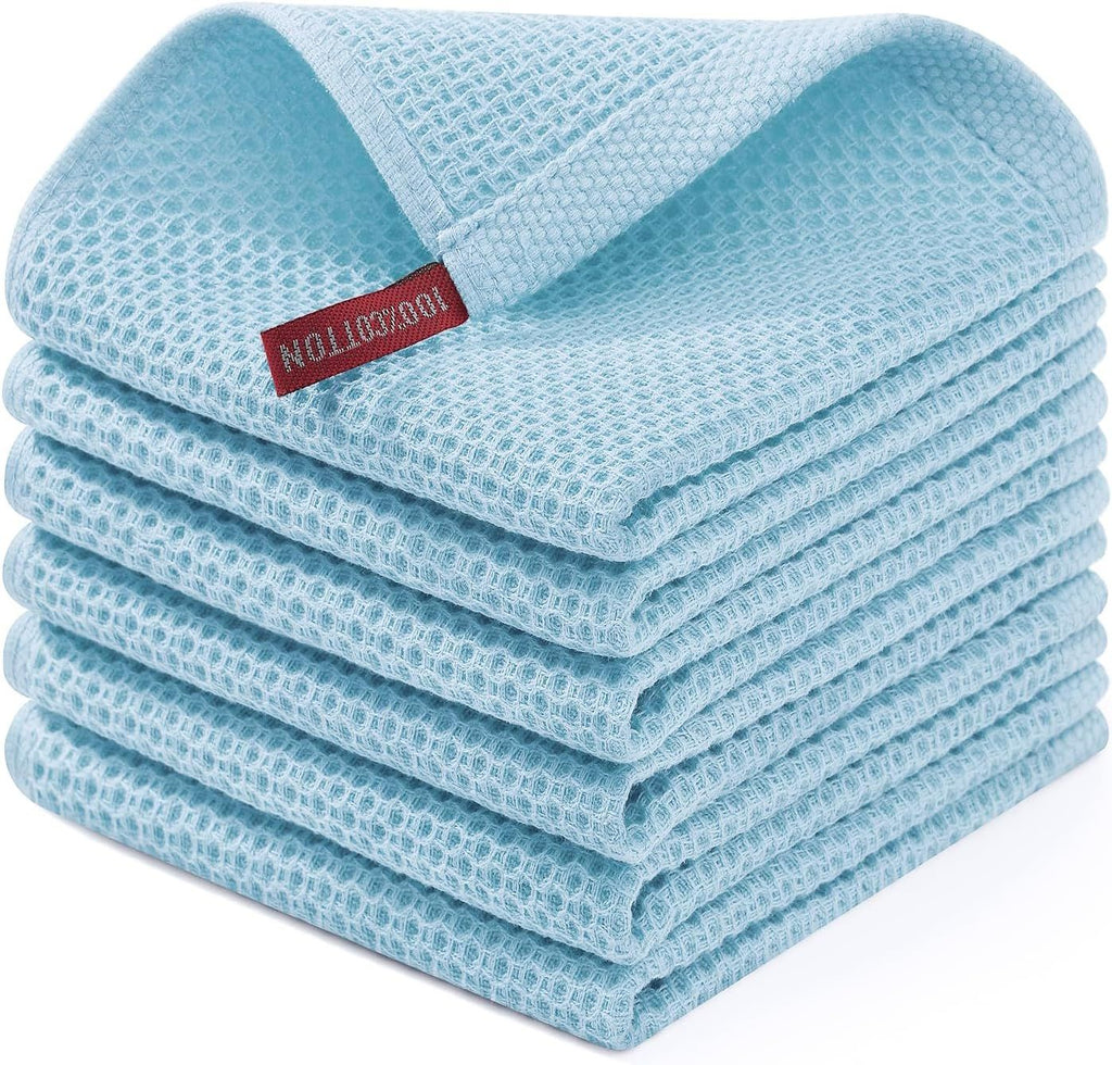 100% Cotton Waffle Weave Kitchen Dish Cloths