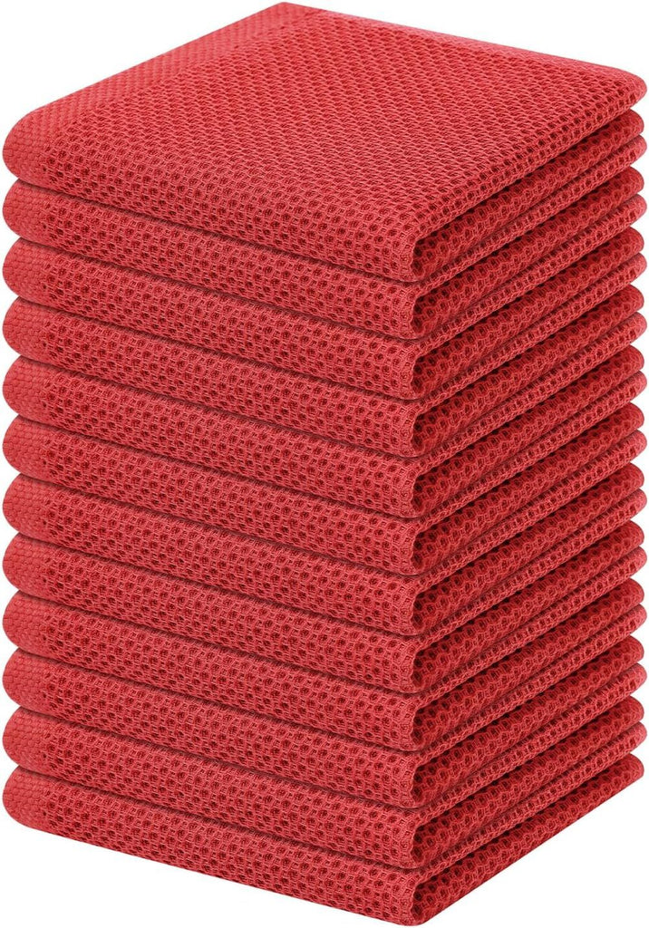 100% Cotton Waffle Weave Kitchen Dish Cloths