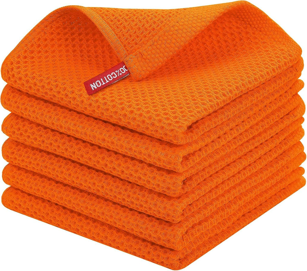 100% Cotton Waffle Weave Kitchen Dish Towels
