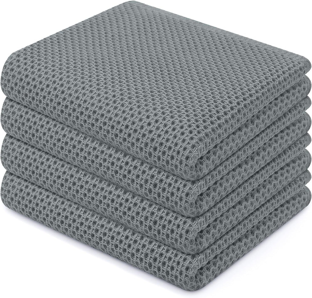 100% Cotton Waffle Weave Kitchen Dish Towels