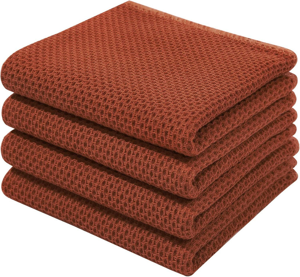 100% Cotton Waffle Weave Kitchen Dish Towels