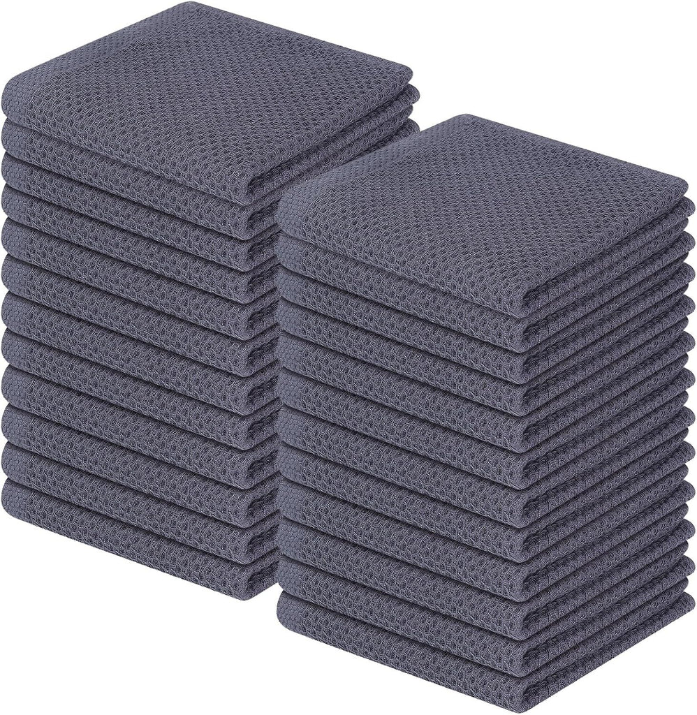 100% Cotton Waffle Weave Kitchen Dish Towels