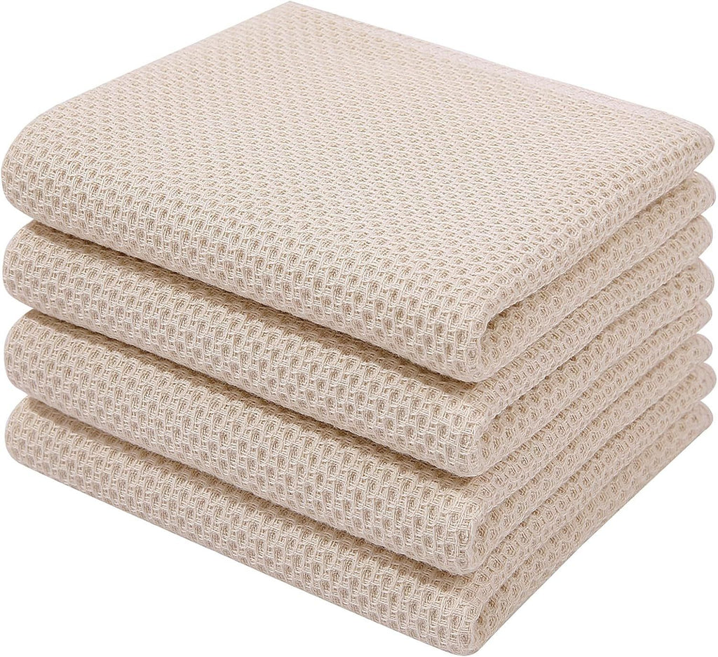 100% Cotton Waffle Weave Kitchen Dish Towels