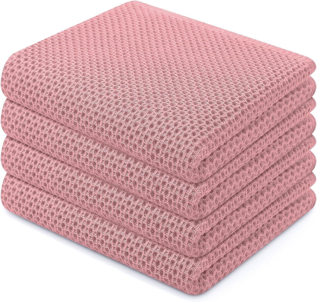 100% Cotton Waffle Weave Kitchen Dish Towels