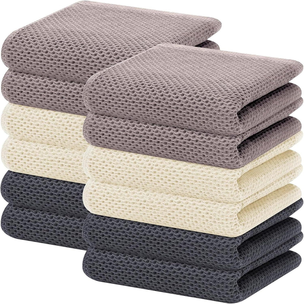 100% Cotton Waffle Weave Kitchen Dish Towels