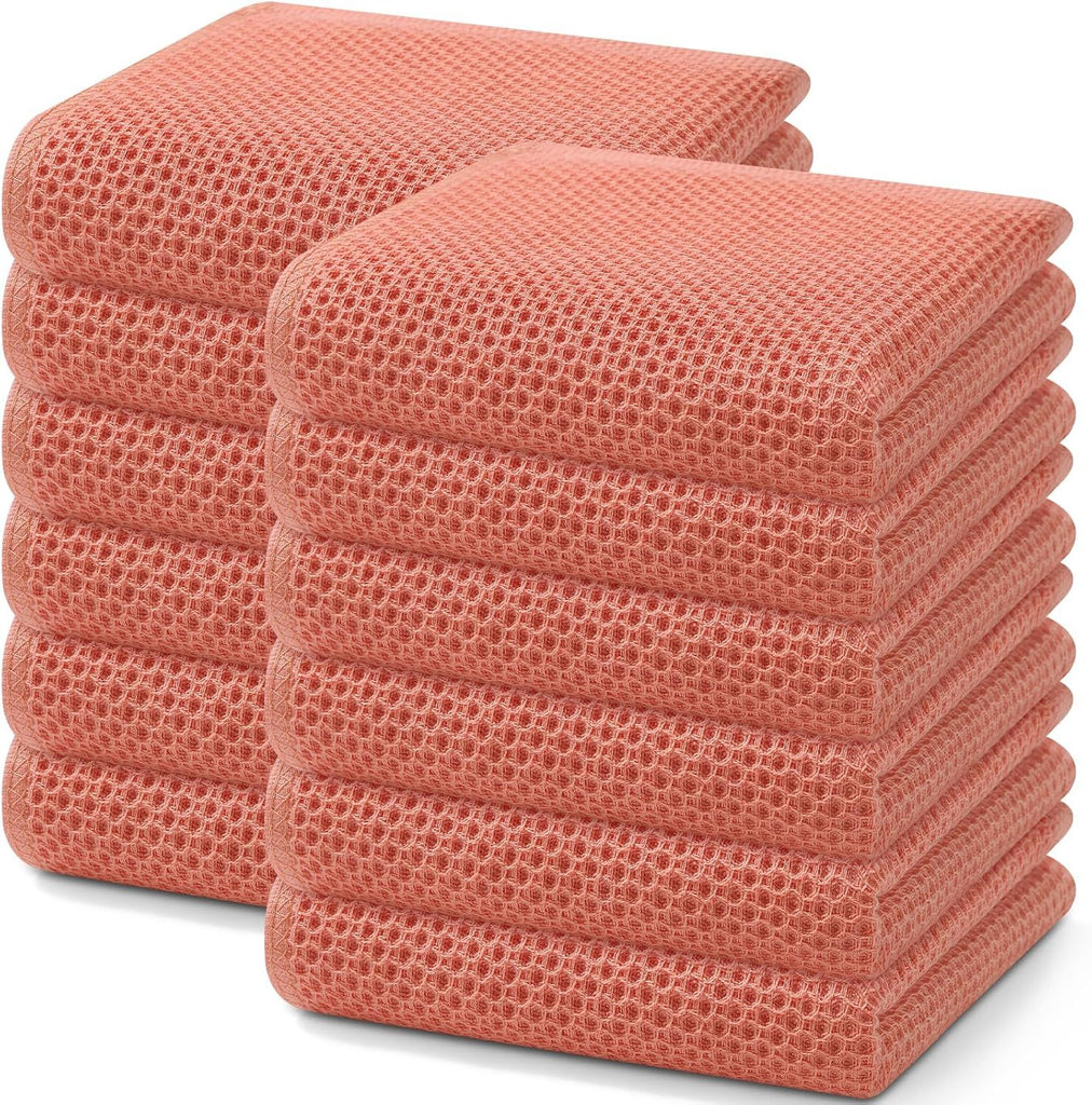 100% Cotton Waffle Weave Kitchen Dish Towels