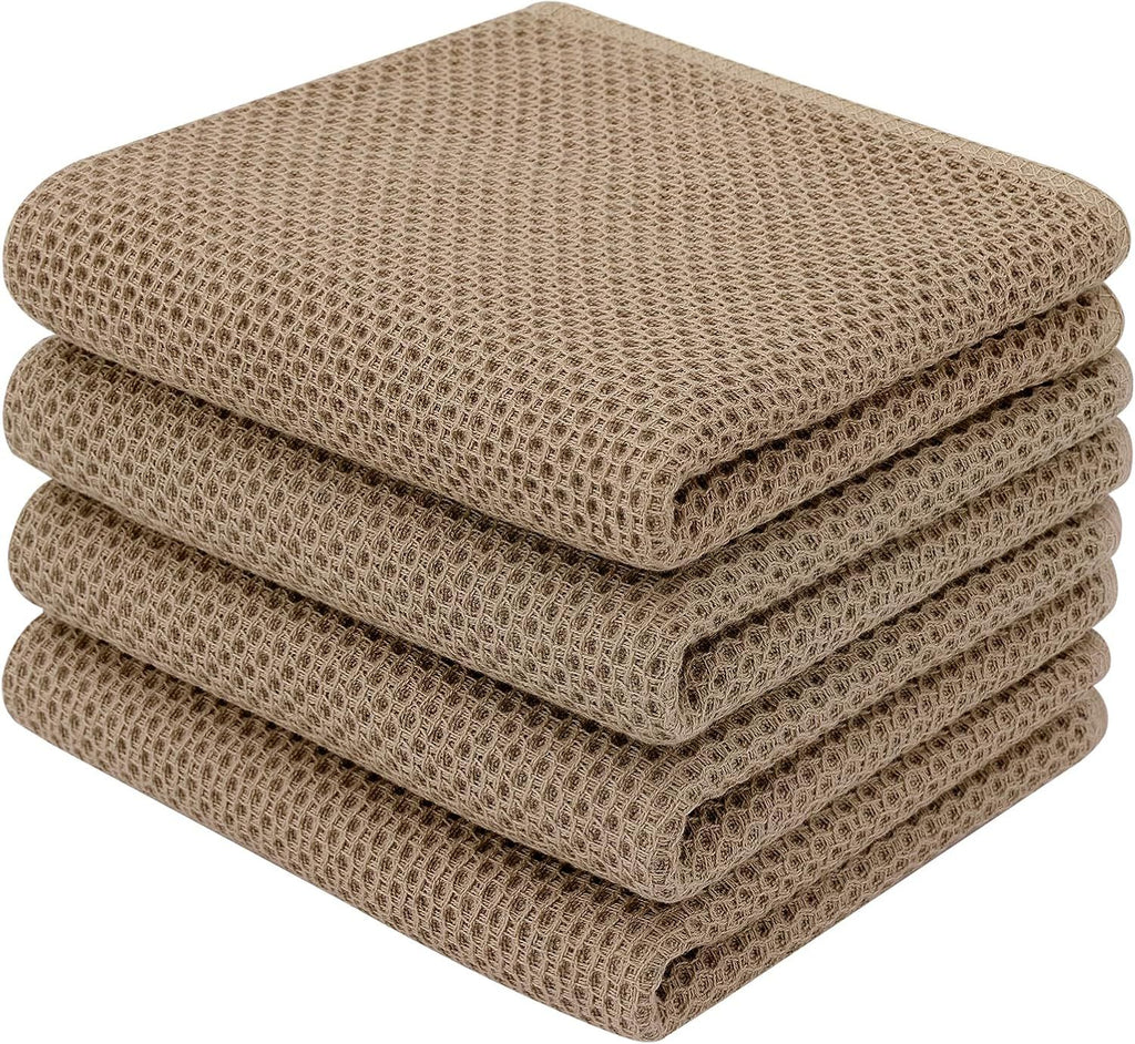 100% Cotton Waffle Weave Kitchen Dish Towels