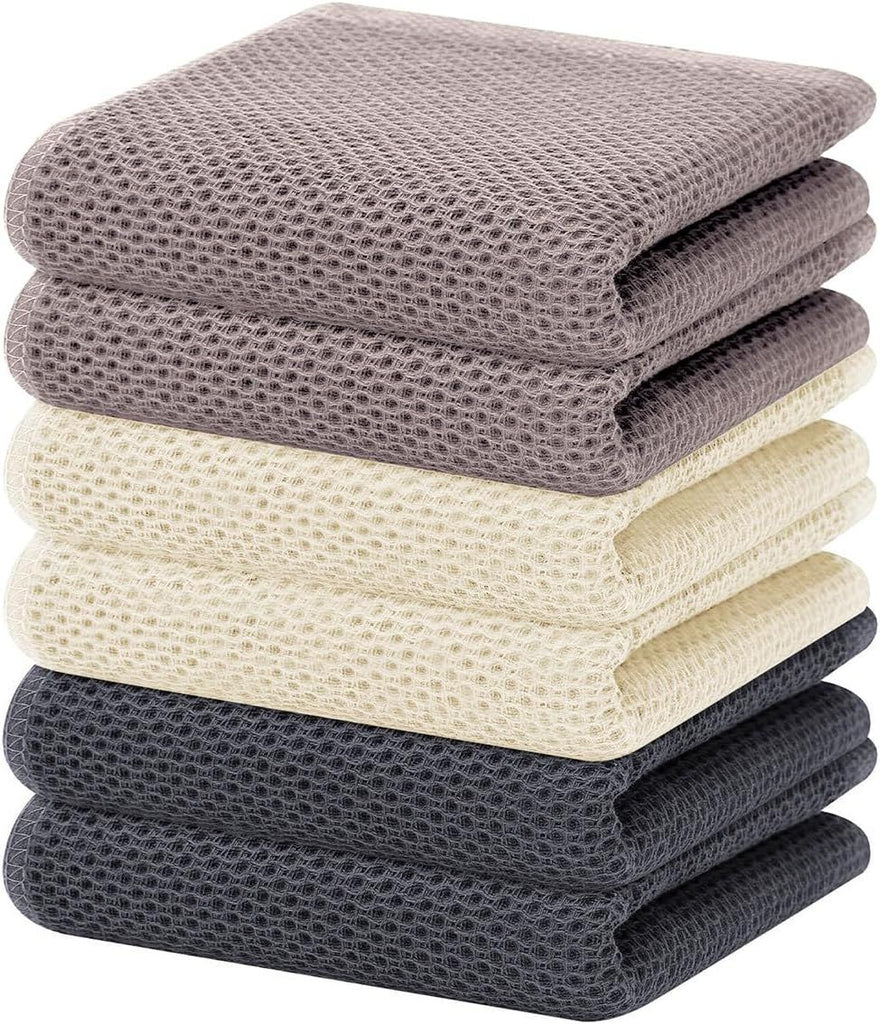 100% Cotton Waffle Weave Kitchen Dish Towels