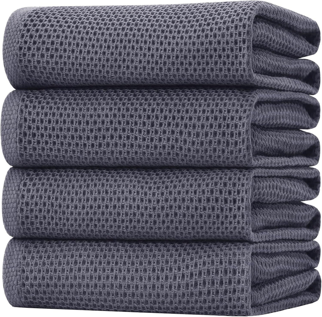 100% Cotton Waffle Weave Kitchen Dish Towels