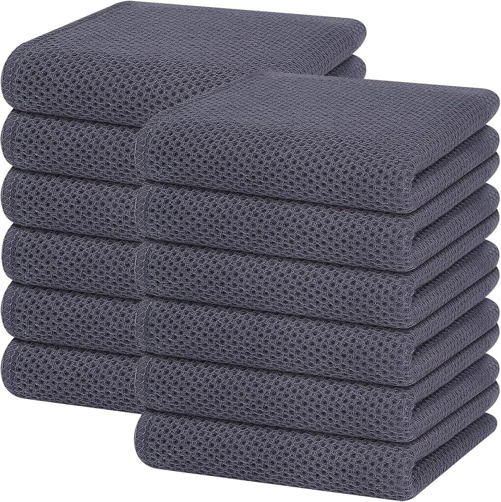 100% Cotton Waffle Weave Kitchen Dish Towels