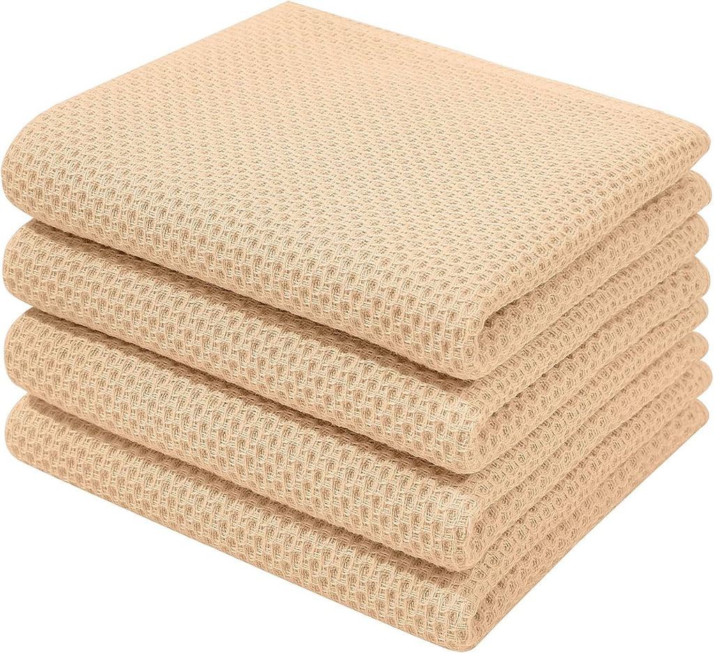 100% Cotton Waffle Weave Kitchen Dish Towels