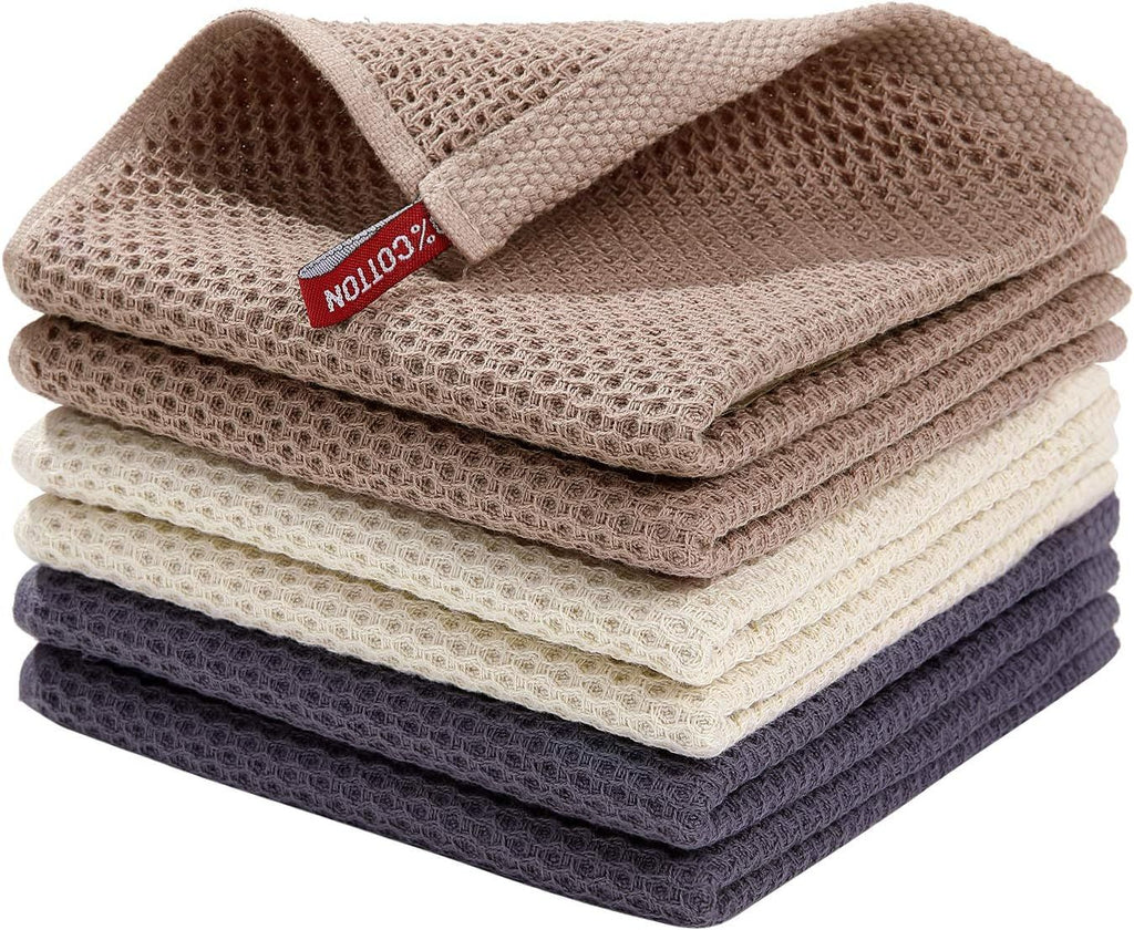 100% Cotton Waffle Weave Kitchen Dish Towels