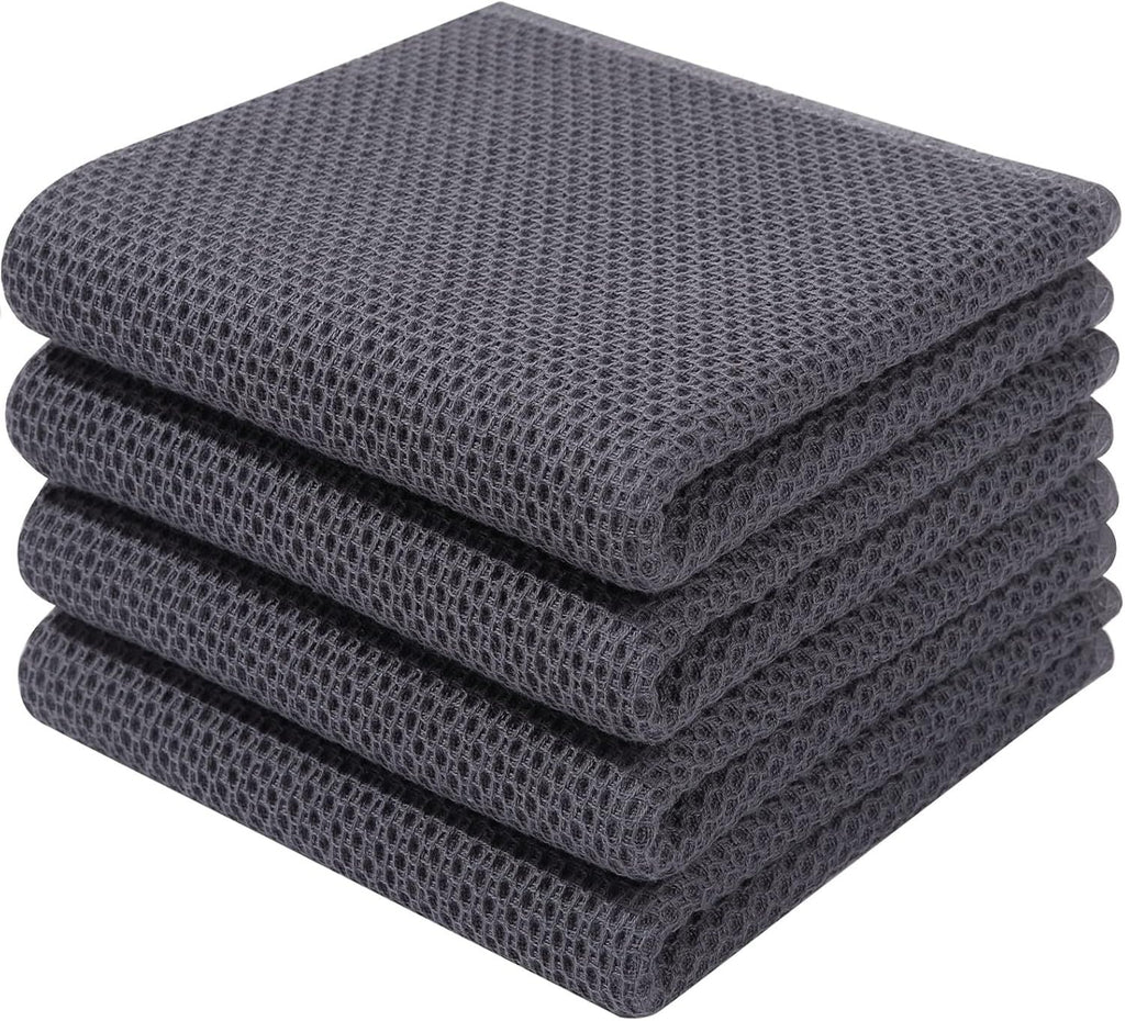 100% Cotton Waffle Weave Kitchen Dish Towels