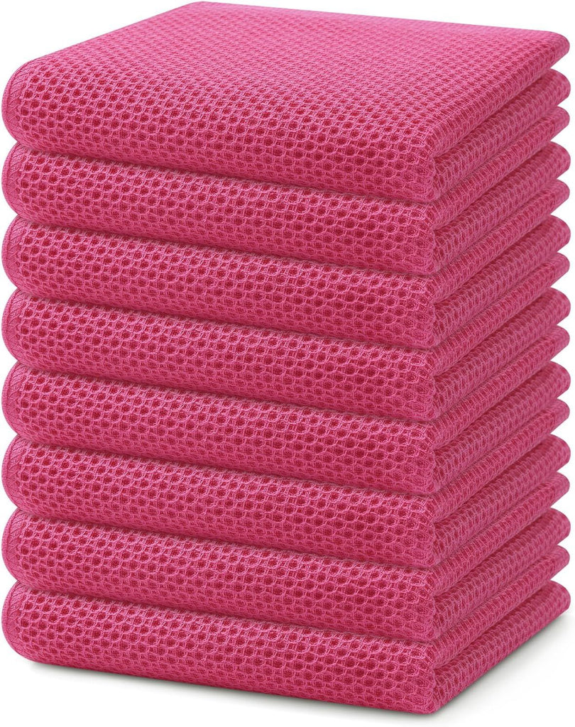 100% Cotton Waffle Weave Kitchen Dish Towels
