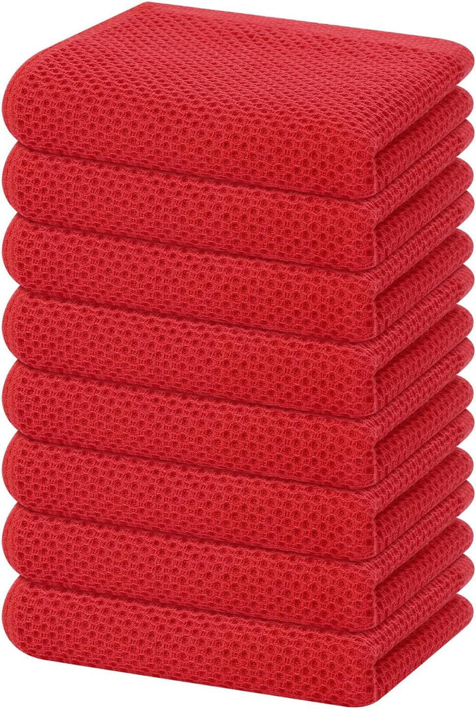 100% Cotton Waffle Weave Kitchen Dish Towels