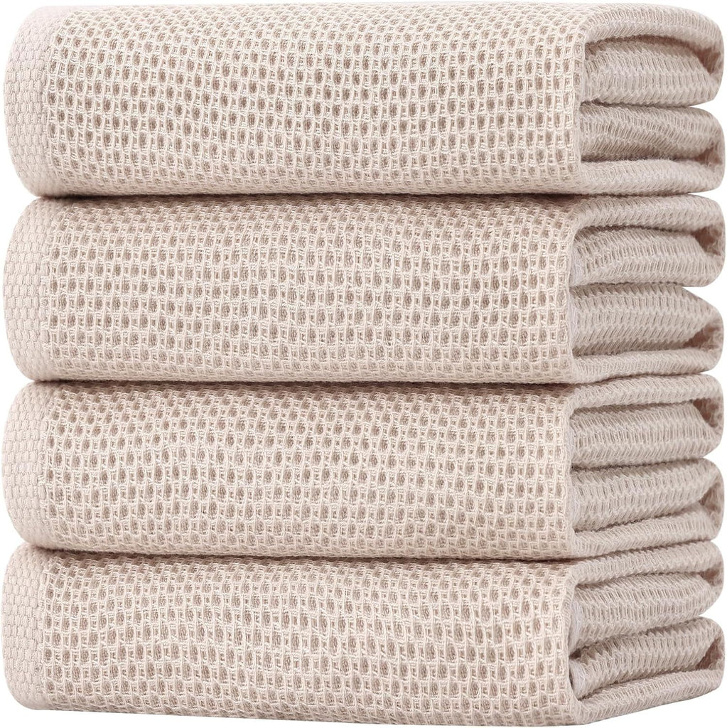 100% Cotton Waffle Weave Kitchen Dish Towels