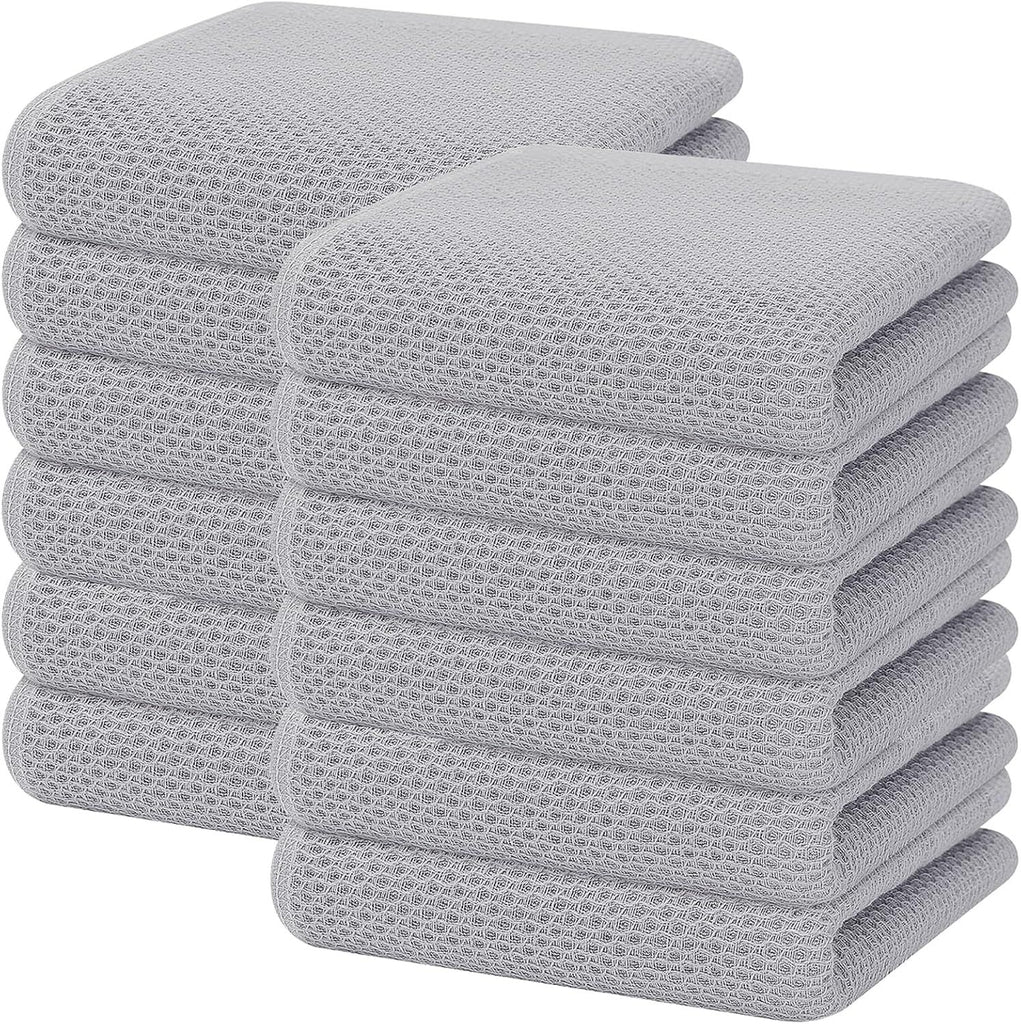 100% Cotton Waffle Weave Kitchen Dish Towels