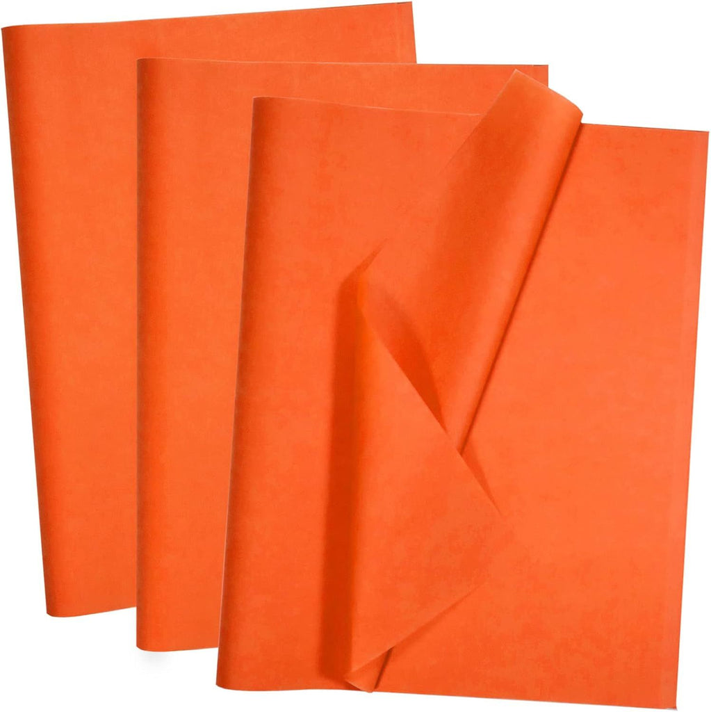 100 Sheets Orange Tissue Paper 14 x 20 Inches Plum Tissue Paper Bulk for Weddings Birthday DIY Project Wrapping Crafts Decor