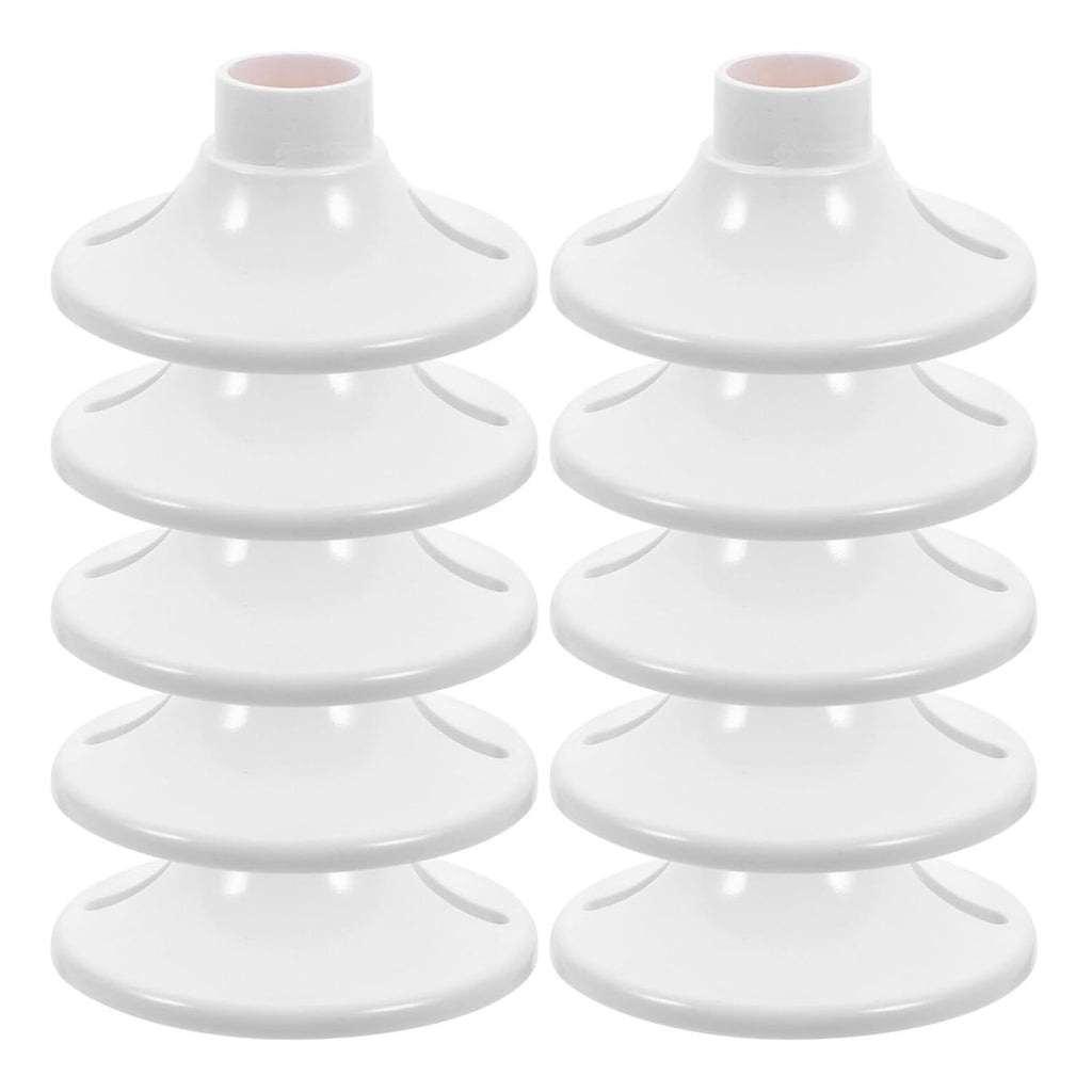 10pcs Bakelite Lightbulb Lamp Holder, E27 Light Bulb Socket, Light Base Lamp Socket Replacement for for Ceiling Lighting White