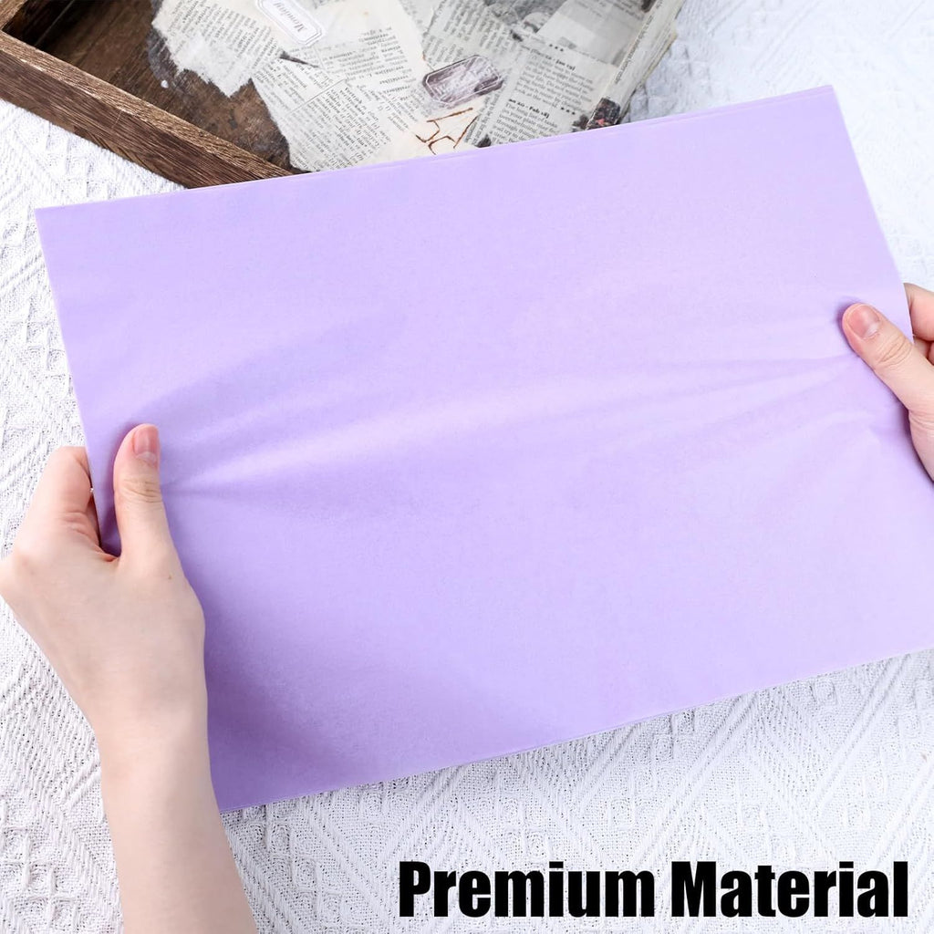 112 Sheets Tissue Paper, 20x14 Inch Purple Gift Wrapping Tissue Paper Bulk for DIY Crafts Gift Bags Art Project