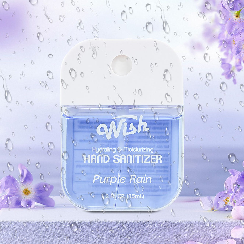 1.2 oz Hand Sanitizer Spray With Bag, (4 Scent) Purple Rain/Peachy Nectar/Fruit Punch/Cherry Pop