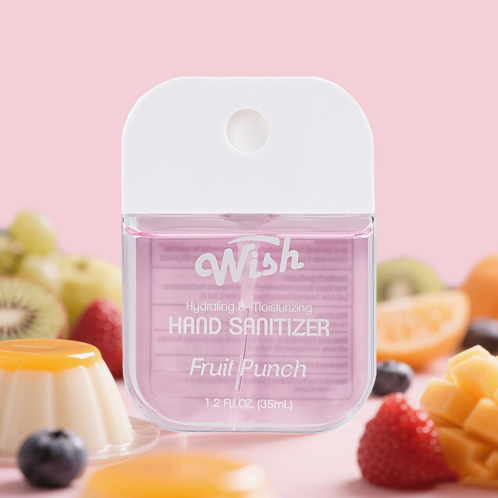 1.2 oz Hand Sanitizer Spray With Bag, (4 Scent) Purple Rain/Peachy Nectar/Fruit Punch/Cherry Pop
