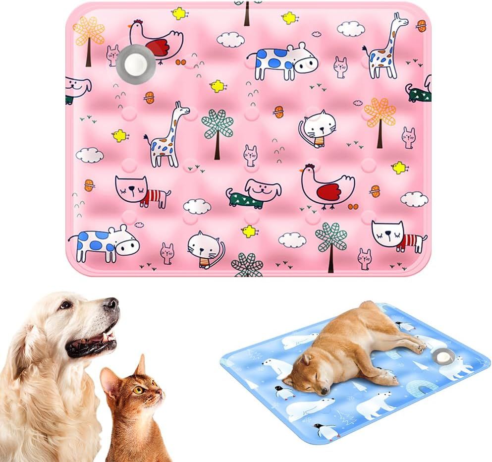 120*70cm Dog Cooling Mat, 2026 New Summer Pet Mats, Portable Pet Cooling Pad for Travel, Washable Gel Coolings Mat for Dogs and Cats Indoor Outdoor, Reusable Chill Pad Suitable for All Pets