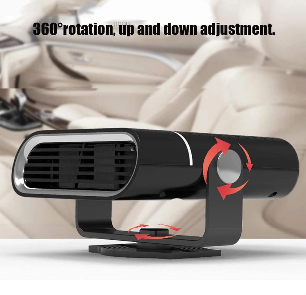 12V/24V Car Heater Electric Heating Cooling Fan 360° Swivel Auto Heater Car Purifier Portable Electric Dryer Windshield Defogging Demister Defroster for Car Home