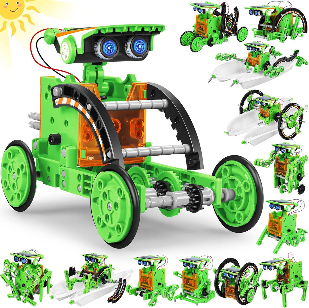 13-in-1 Education Solar Power Robots Toys for Boys Age 8-12, Educational Toy Science Kits for Kids Experiment Robotics Set Birthday Gifts for 8 9 10 11 12 Years Old