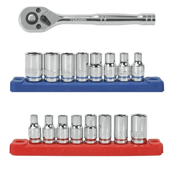 1/4 inch Drive Ratchet and Socket Set