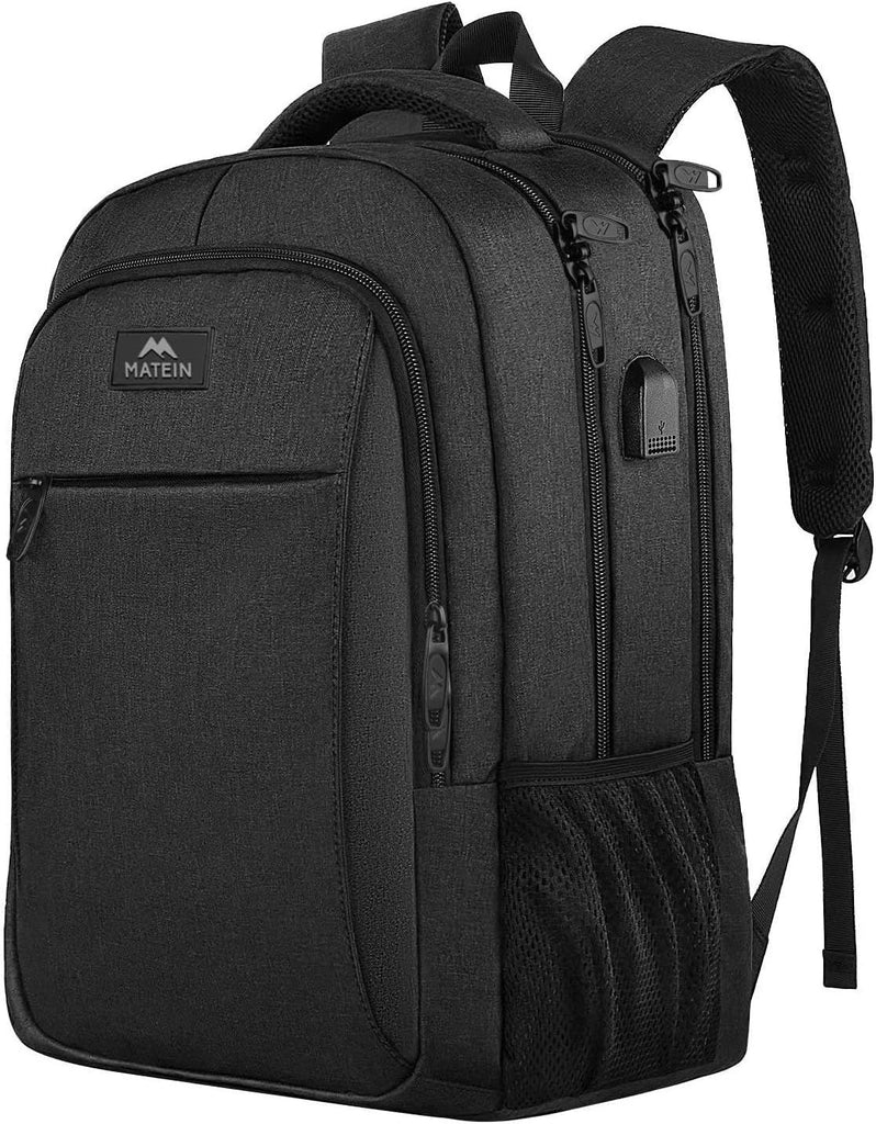 15.6 Inch Travel Laptop Backpack, Sturdy Computer Backpack for Women Men with USB Charging Port, Lightweight Fashion Water Resistant Traveling Backpack Casual Daypack for College Office