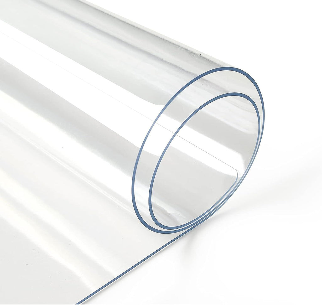 1.5mm Clear Desk Cover Protector, 14×24 Inch Clear Desk Cover, Rectangular Vinyl Desk Pad, PVC Plastic Table Cover for Office, Dresser, Night Stand, Computer & Writing Desk Tabletop
