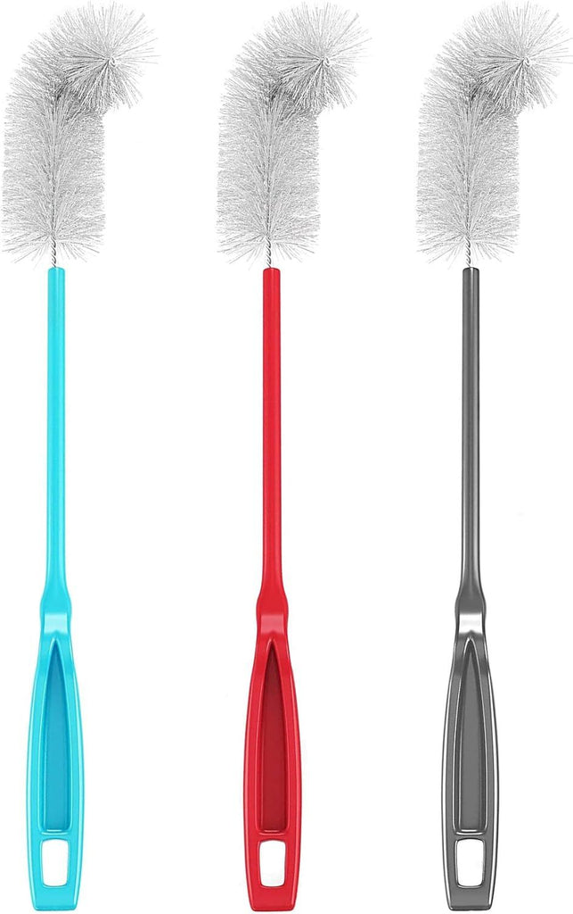 16 inch Long All-Round Bottle Cleaner Brush for Baby, Beer or Wine Bottles, Wine Glasses, Travel Mugs, Stanley Cups, and Camp Mugs. Long Bottle Brush (3 Pack)