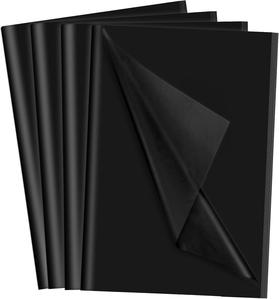 160 Sheets Black Tissue Paper for Gift Bags 20 X 14 Inches Gift Tissue Paper Bulk for Crafts DIY Project Wrapping Birthday Party Weddings Christmas Decorations