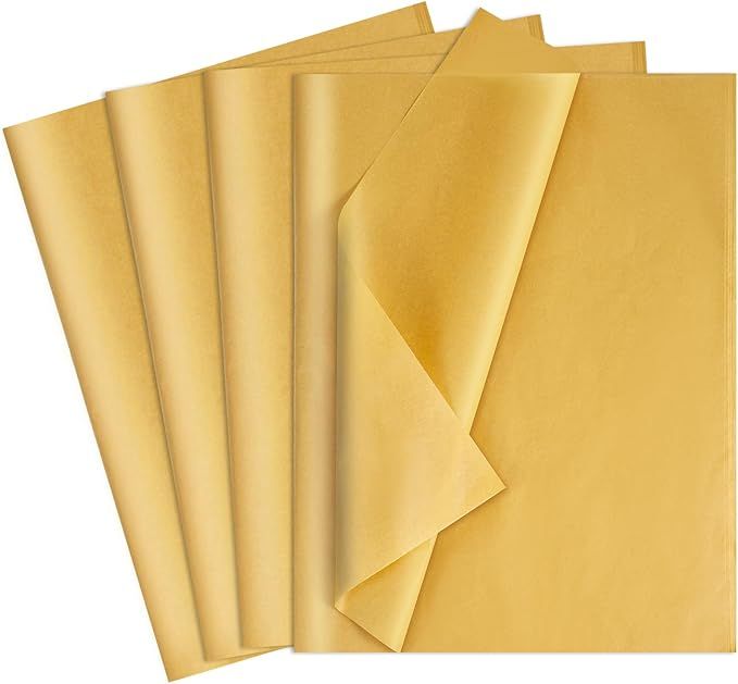 160 Sheets Gold Tissue Paper for Gift Bags 20 X 14 Inches Gift Tissue Paper Bulk for Crafts Christmas Weddings Birthday Party Decorations