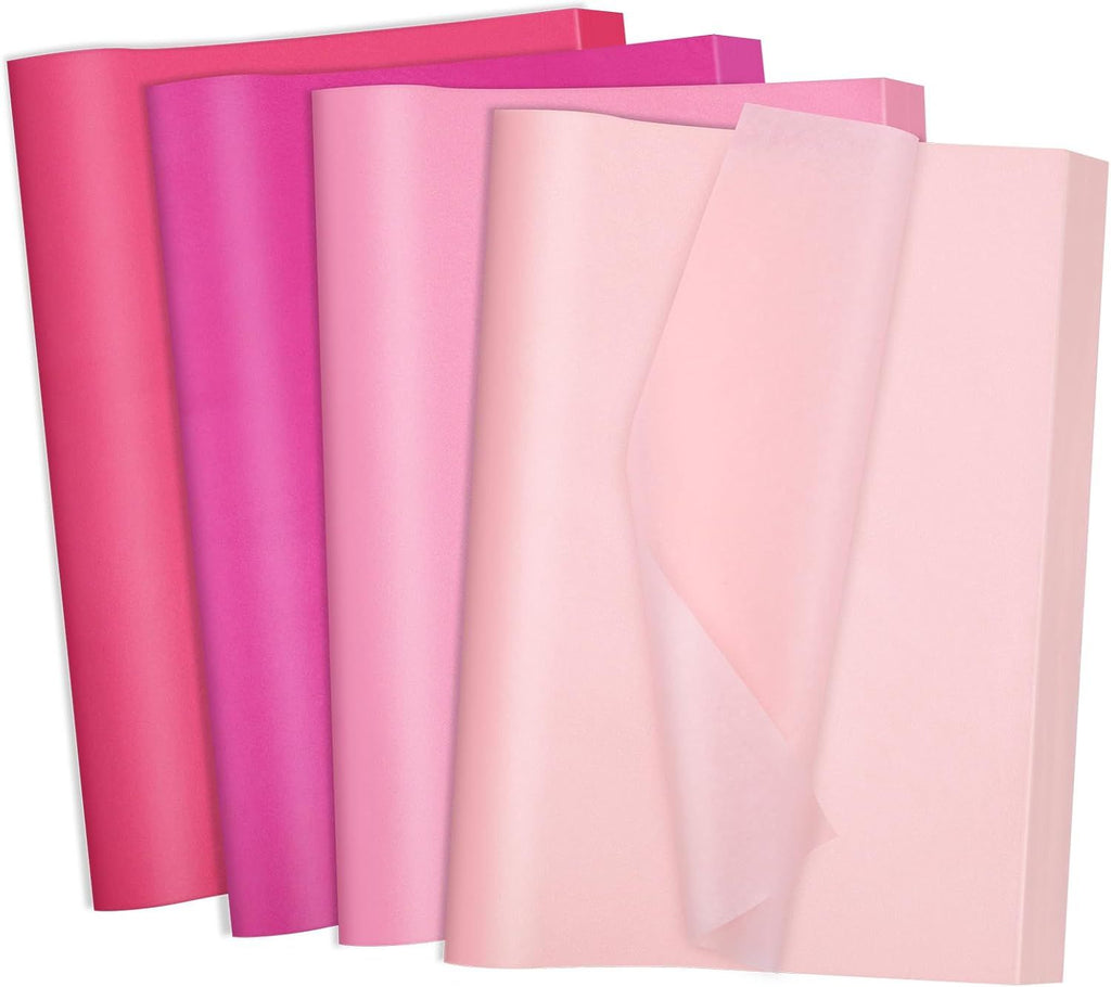 160 Sheets Pink Tissue Paper for Gift Bags 20 X 14 Inches Wrapping Tissue Paper Bulk for Birthday Party Baby Shower Weddings Bridal Shower Crafts Christmas Decorations