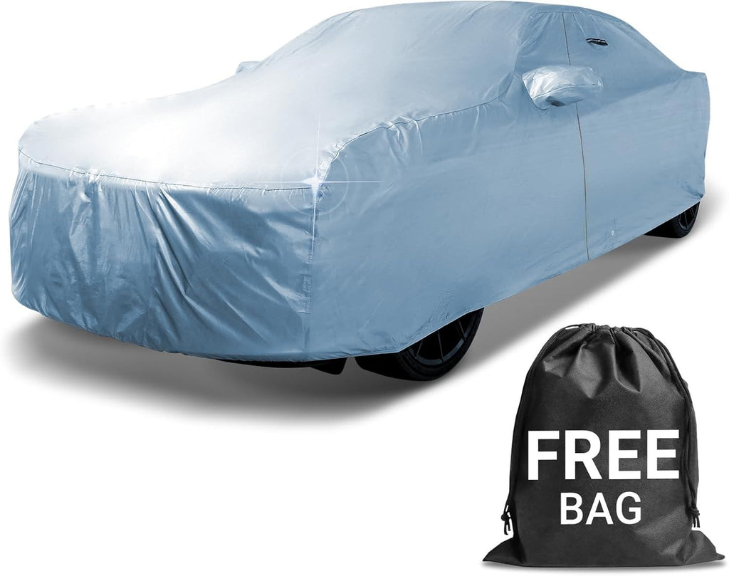 18-Layer Car Cover Waterproof All Weather, Premium Quality Car Covers for Automobiles