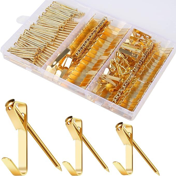 184 Pieces Picture Hanging Kit Picture Hangers Metal Picture HOOKS