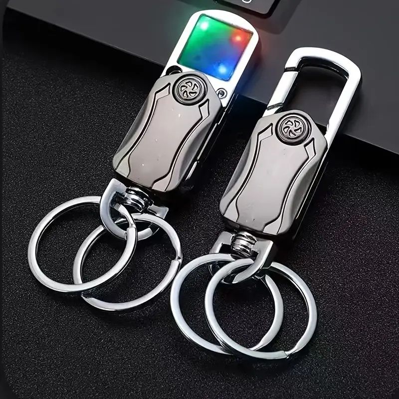2-in-1 LED Spinning Top Keychain with Popular Spinning Top Multifunctional Keychain for Men EDC Tool 4-in-1 Fidget Spinner, Quick Letter Opener, And Bottle Opener, Portable Relax Keychain