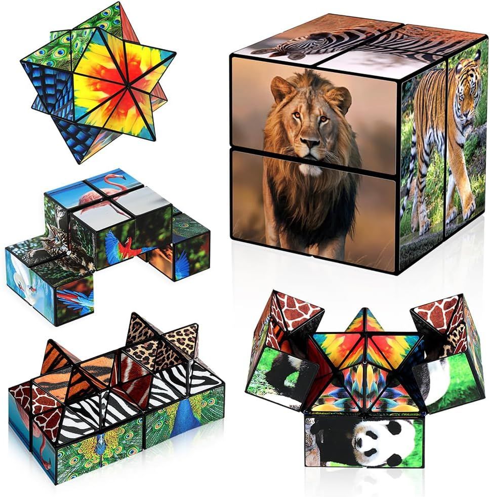 2 in 1 Star Cube Magic Cube Set, Fidget Toy for Kids