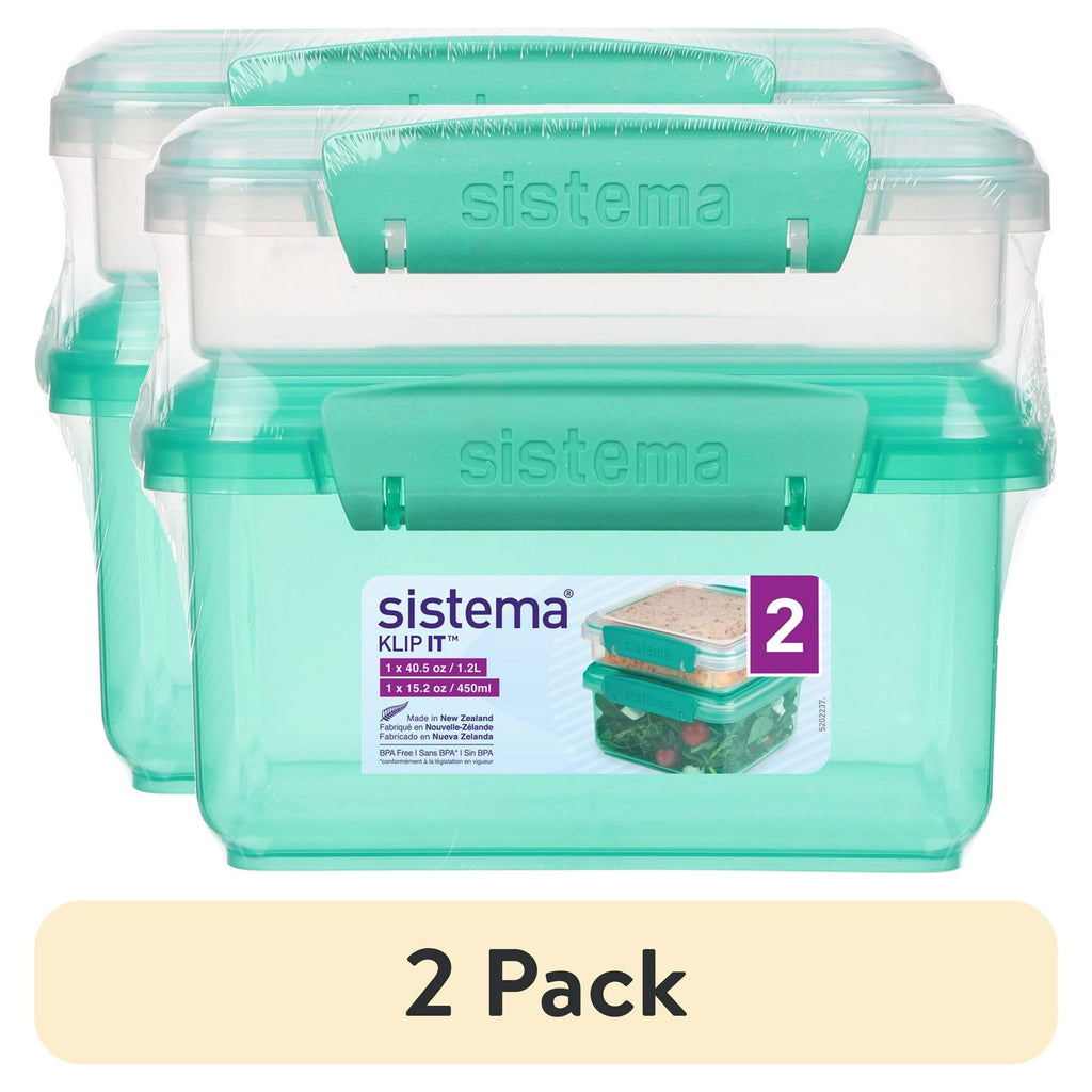 2 pack ClipMate  Sandwich Plastic Food Storage