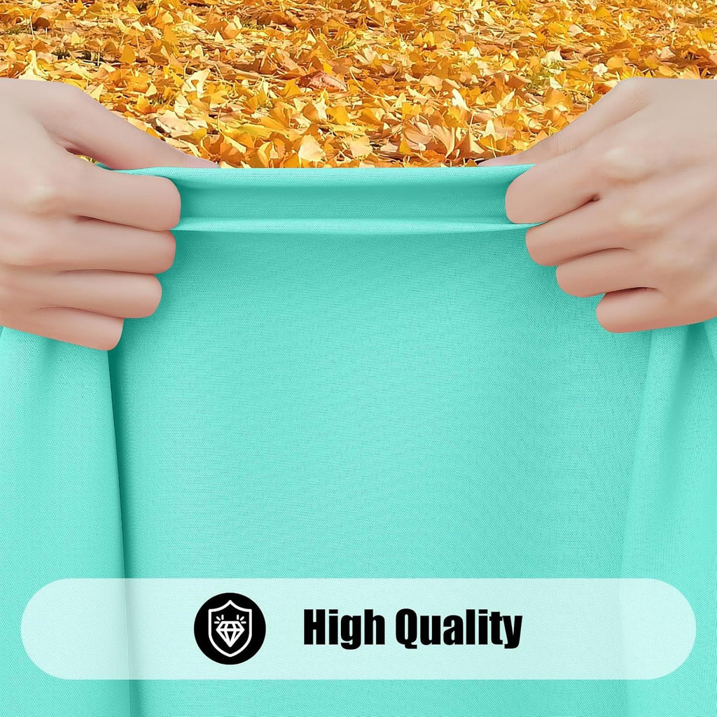 2 Pack Rectangle Picnic Table Cloth, Waterproof Elastic Fitted Tablecloths, Washable Polyester Rectangular Patio Table Cover for Camping, Indoor and Outdoor